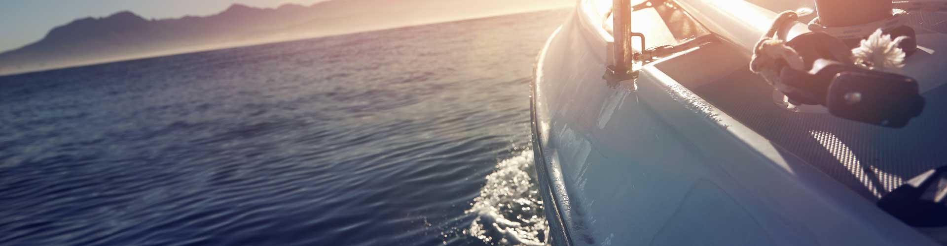 view from boat looking at water